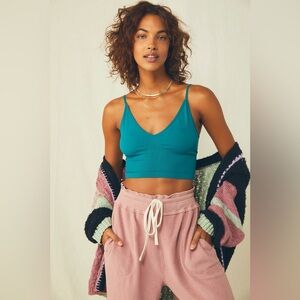 FREE PEOPLE Ribbed V Neck Brami